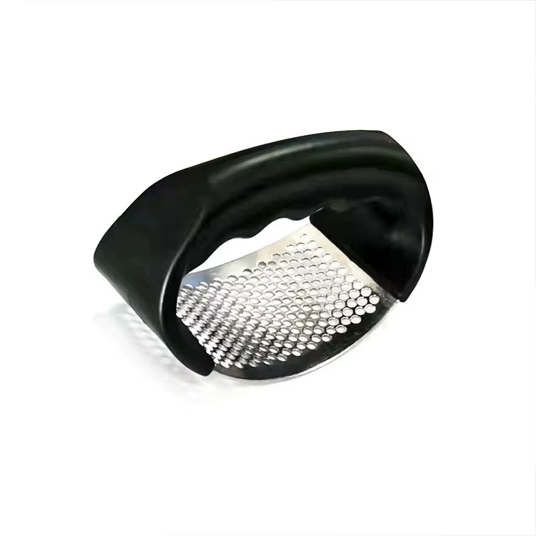 Stainless Steel Garlic Press โ Manual Crusher & Mincer Tool
