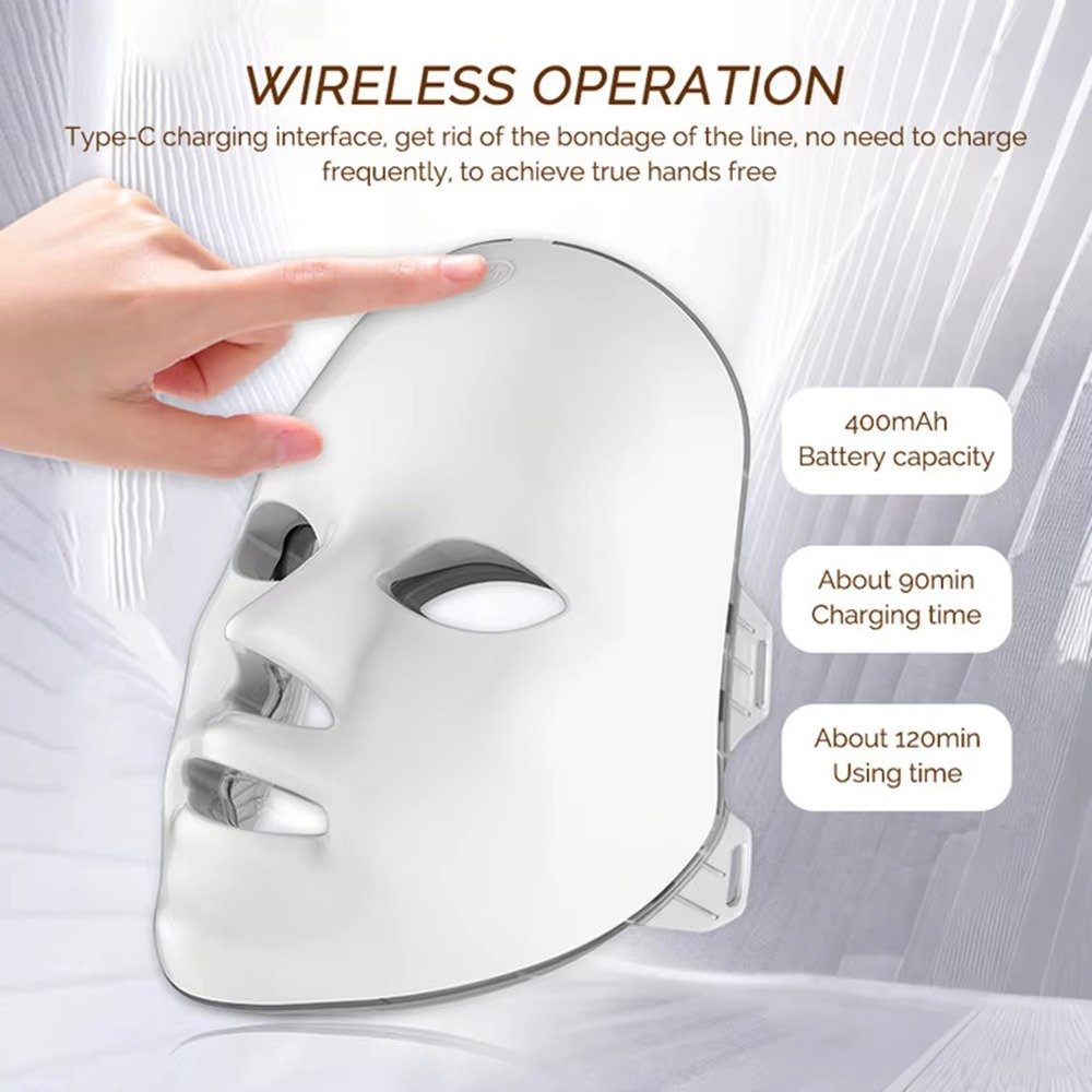 7-Color LED Facial Mask – Anti-Wrinkle Skin Rejuvenation Tool ✨