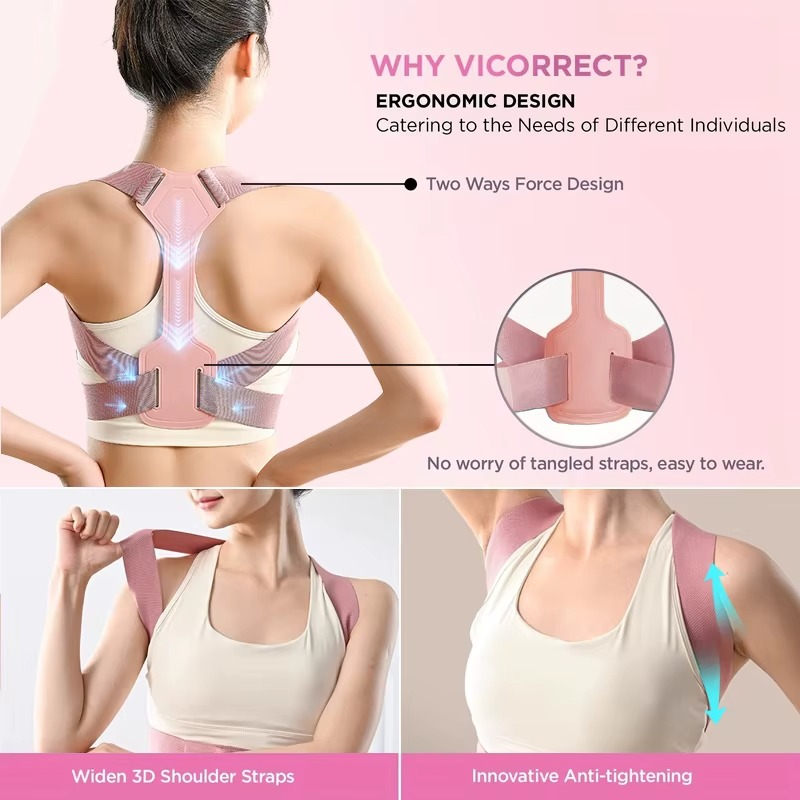 Invisible Breathable Posture Corrector – Adjustable Back Support Belt 💪✨