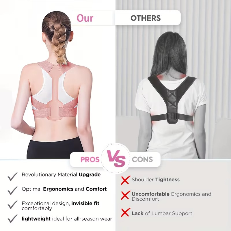 Invisible Breathable Posture Corrector – Adjustable Back Support Belt 💪✨