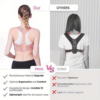 Invisible Breathable Posture Corrector – Adjustable Back Support Belt 💪✨