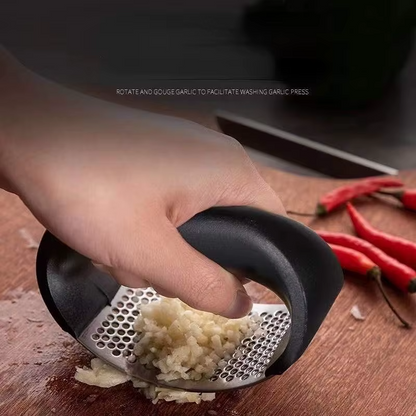 Stainless Steel Garlic Press – Manual Crusher & Mincer Tool