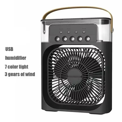 3-in-1 Mini Air Cooler Fan – Portable AC, Humidifier & LED Night Light 🌬️✨